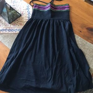 Kirra Black cotton sun dress